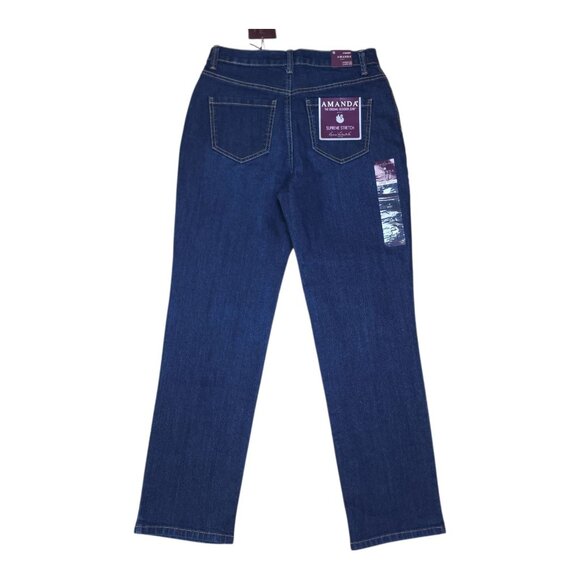 Gloria Vanderbilt Amanda Supreme Stretch Tapered Leg Jeans 4 Short Classic Rise - Picture 2 of 10